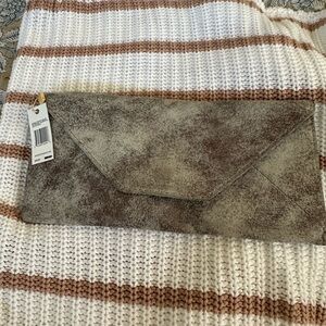 Aimee Kestenberg Cream and Brown Knit Accessory